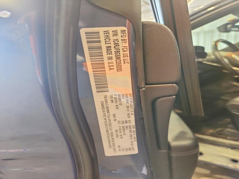 58942216 :رقم المزاد ، 1C4RJFBG6MC559283 vin ، 2021 Jeep Grand Cherokee مزاد بيع