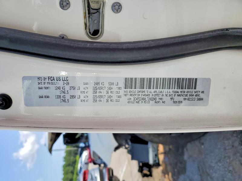 Aukcja sprzedaży 2020 Dodge Journey, vin: 3C4PDCAB0LT202249, numer aukcji: 54507436