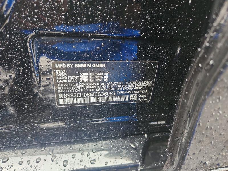 Aukcja sprzedaży 2021 Bmw M5, vin: WBS83CH08MCG36083, numer aukcji: 62925476