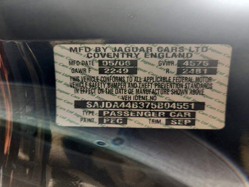 Продаж на аукціоні авто 2007 Jaguar Xk, vin: SAJDA44B375B04551, номер лоту: 62653276
