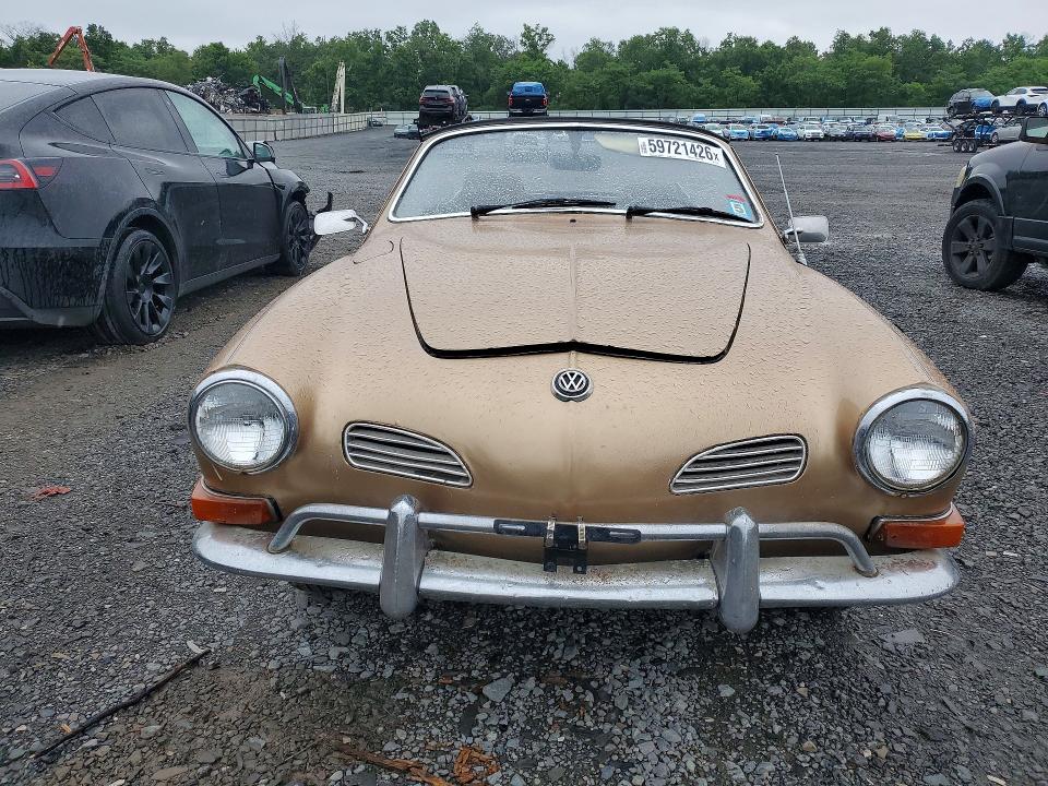 59721426 :رقم المزاد ، 1412743791 vin ، 1971 Volkswagen Karmann Ghia مزاد بيع