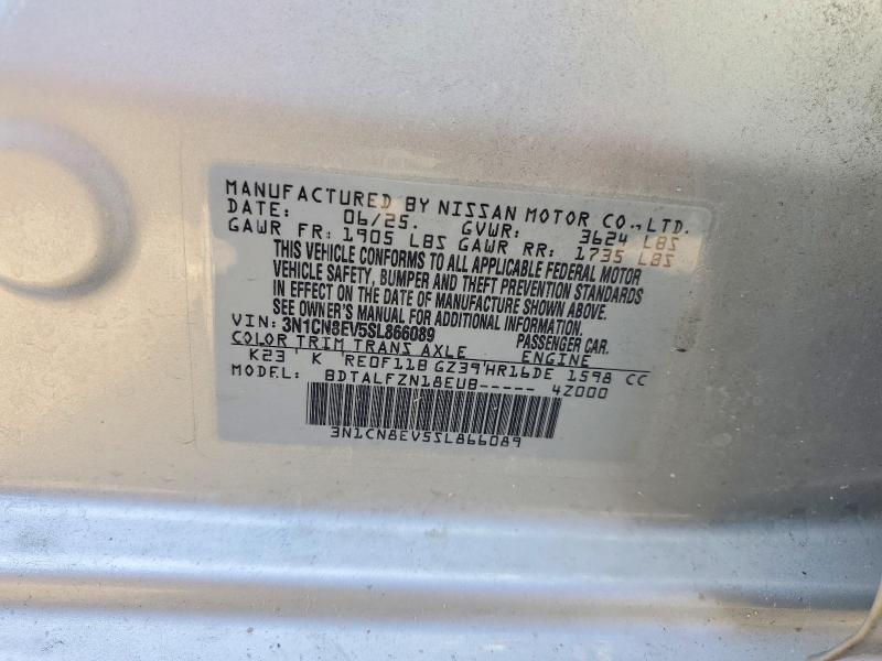 Aukcja sprzedaży 2025 Nissan Versa, vin: 3N1CN8EV5SL866089, numer aukcji: 61922566