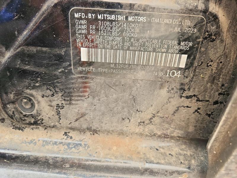 Продаж на аукціоні авто 2024 Mitsubishi Mirage, vin: ML32FUFJ3RHF02729, номер лоту: 59131646
