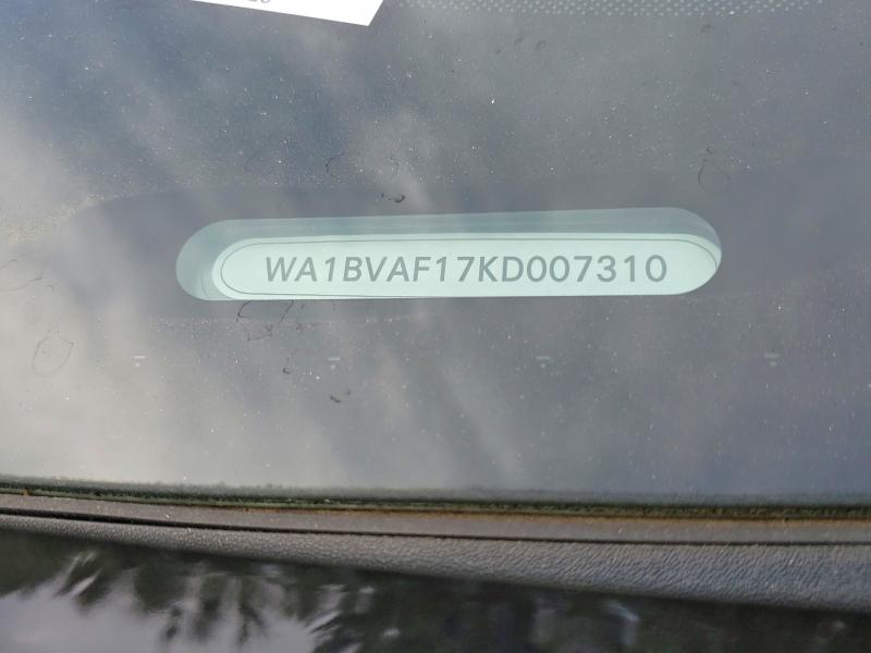 Продаж на аукціоні авто 2019 Audi Q8, vin: WA1BVAF17KD007310, номер лоту: 60911466
