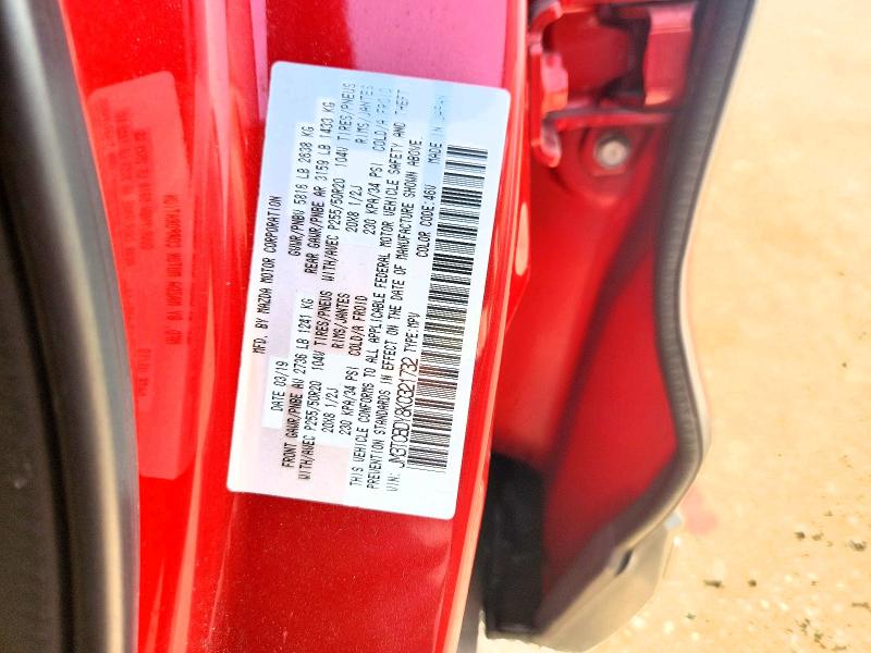 61792146 :رقم المزاد ، JM3TCBDY8K0321732 vin ، 2019 Mazda Cx-9 مزاد بيع