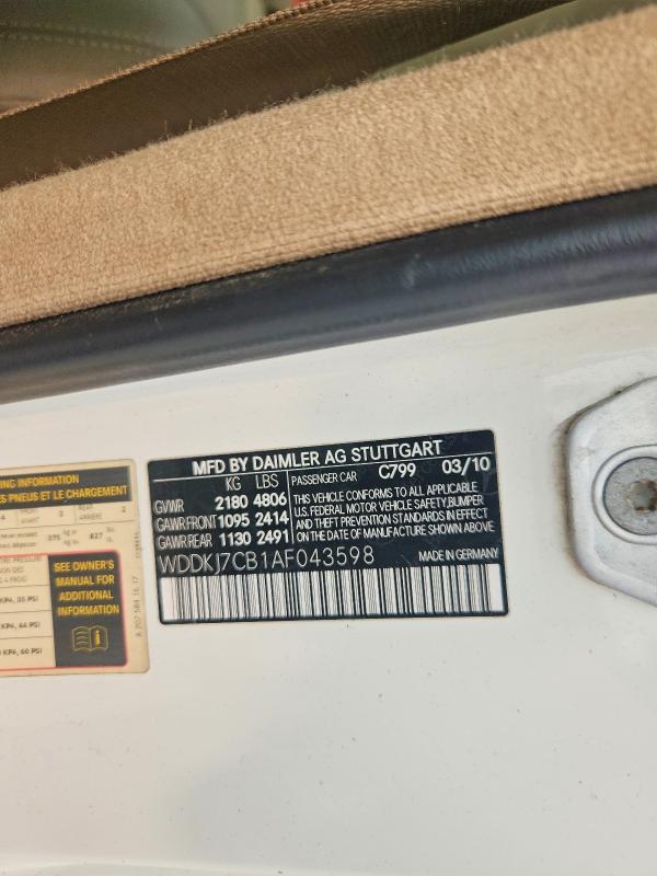 Продажа на аукционе авто 2010 Mercedes-benz E, vin: WDDKJ7CB1AF043598, номер лота: 61349096