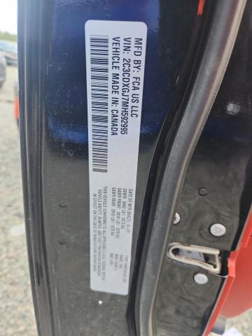 2021 Dodge Charger მანქანა იყიდება აუქციონზე, vin: 2C3CDXGJ7MH592995, აუქციონის ნომერი: 63255946