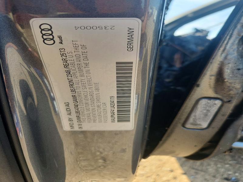 Продажа на аукционе авто 2018 Audi A4, vin: WAUPNAF41JA204119, номер лота: 59390756