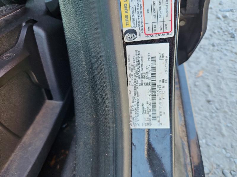 61587626 :رقم المزاد ، 3FADP4GX0KM121124 vin ، 2019 Ford Fiesta مزاد بيع