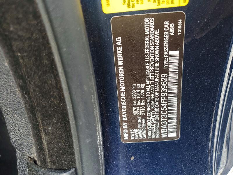 Aukcja sprzedaży 2015 Bmw 435, vin: WBA3T3C54FP939629, numer aukcji: 59781396