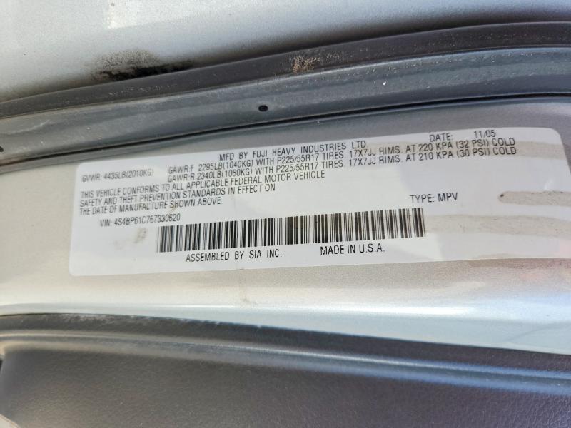 62693956 :رقم المزاد ، 4S4BP61C767330620 vin ، 2006 Subaru Legacy مزاد بيع