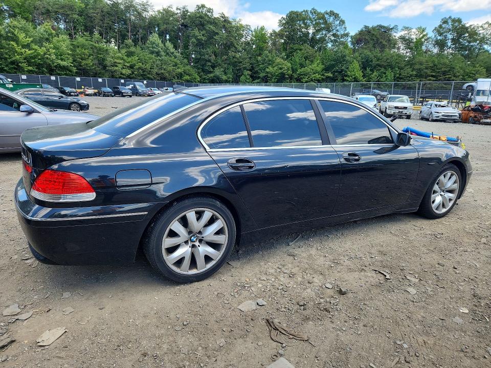 2003 Bmw 745 მანქანა იყიდება აუქციონზე, vin: WBAGN63413DR09490, აუქციონის ნომერი: 63110396