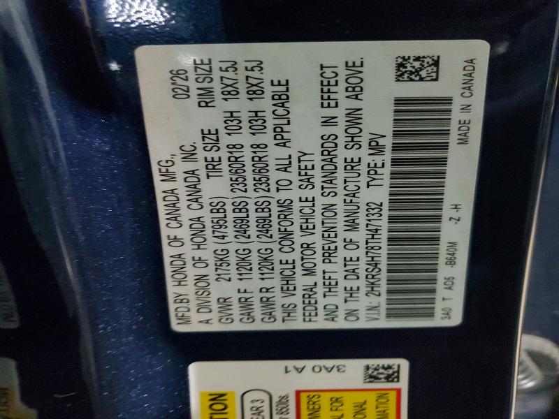 Продаж на аукціоні авто 2026 Honda Cr-v, vin: 2HKRS4H78TH471332, номер лоту: 61926026