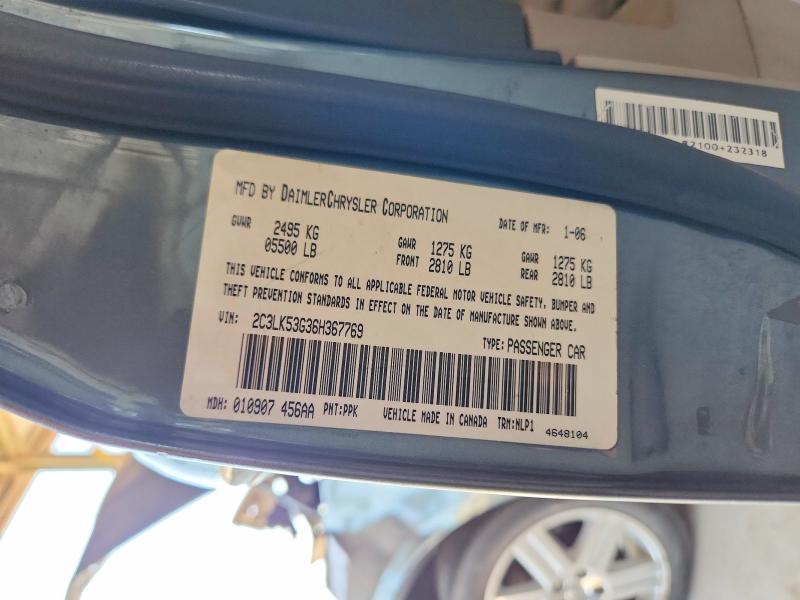 Aukcja sprzedaży 2006 Chrysler 300, vin: 2C3LK53G36H367769, numer aukcji: 59962506