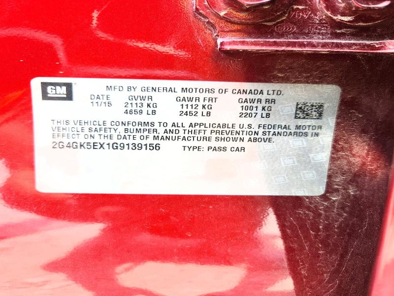 2016 Buick Regal მანქანა იყიდება აუქციონზე, vin: 2G4GK5EX1G9139156, აუქციონის ნომერი: 60020586