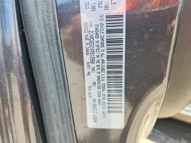 Продаж на аукціоні авто 2019 Dodge Grand Caravan, vin: 2C4RDGEG1KR512580, номер лоту: 61548186