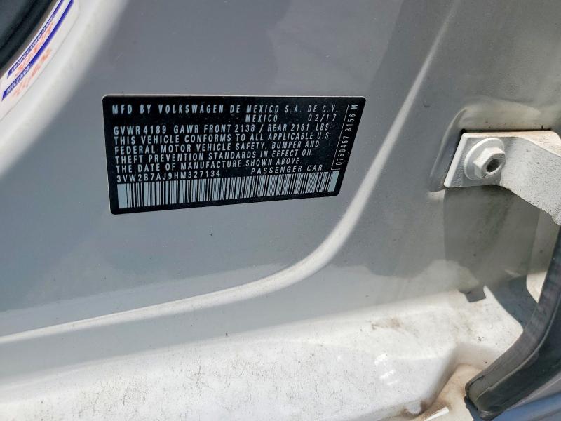 Aukcja sprzedaży 2017 Volkswagen Jetta, vin: 3VW2B7AJ9HM327134, numer aukcji: 57503216