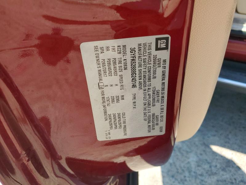 Продажа на аукционе авто 2008 Cadillac Escalade, vin: 3GYFK62888G243146, номер лота: 62826516