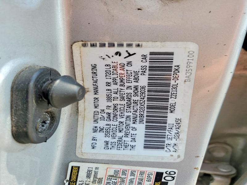 Aukcja sprzedaży 2005 Toyota Corolla, vin: 1NXBR32EX5Z429036, numer aukcji: 62458976