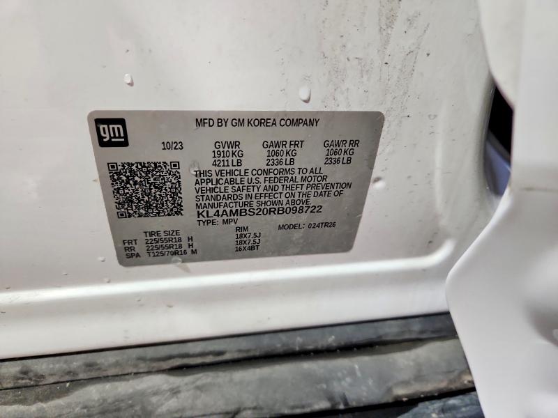 2024 Buick Encore Gx მანქანა იყიდება აუქციონზე, vin: KL4AMBS20RB098722, აუქციონის ნომერი: 61105246