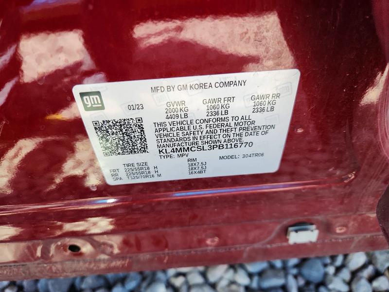 2023 Buick Encore Gx მანქანა იყიდება აუქციონზე, vin: KL4MMCSL3PB116770, აუქციონის ნომერი: 59266636