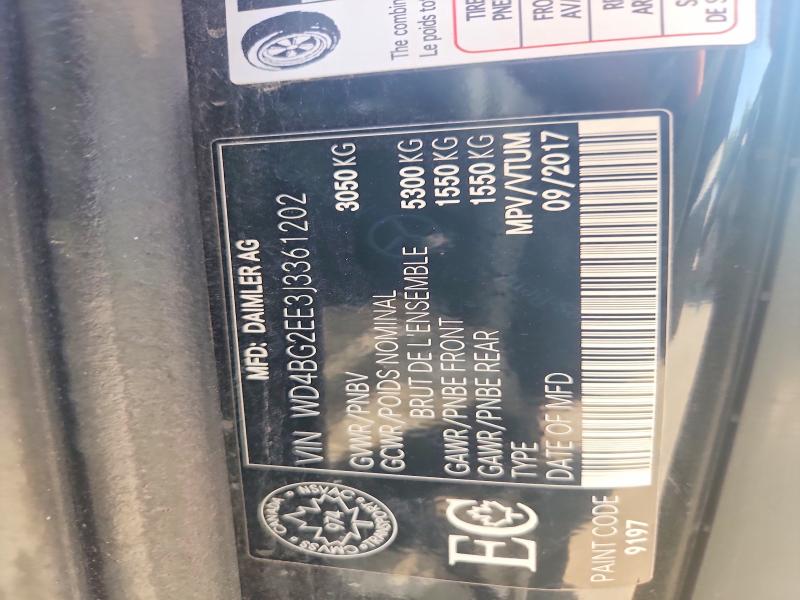 Продаж на аукціоні авто 2018 Mercedes-benz Metris, vin: WD4BG2EE3J3361202, номер лоту: 60133576