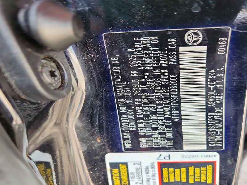 63391996 :رقم المزاد ، 4T1BF1FK9FU082006 vin ، 2015 Toyota Camry مزاد بيع