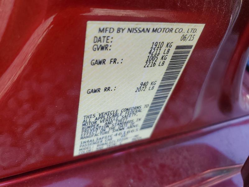 Aukcja sprzedaży 2015 Nissan Altima, vin: 1N4AL3AP1FC461665, numer aukcji: 59154076