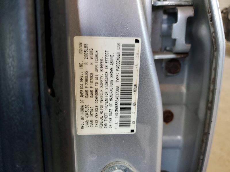 Aukcja sprzedaży 2006 Honda Accord, vin: 1HGCM66586A037308, numer aukcji: 63284626