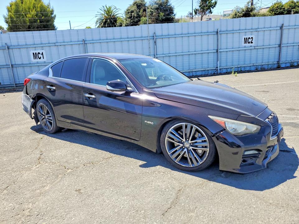2014 Infiniti Q50 Hybrid მანქანა იყიდება აუქციონზე, vin: JN1AV7AP5EM691507, აუქციონის ნომერი: 60981026