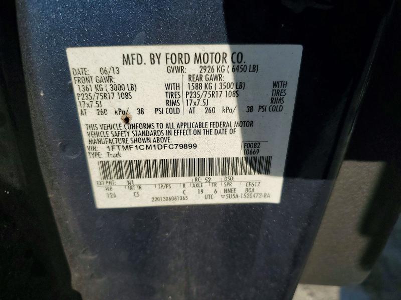 Продаж на аукціоні авто 2013 Ford F150, vin: 1FTMF1CM1DFC79899, номер лоту: 60041236