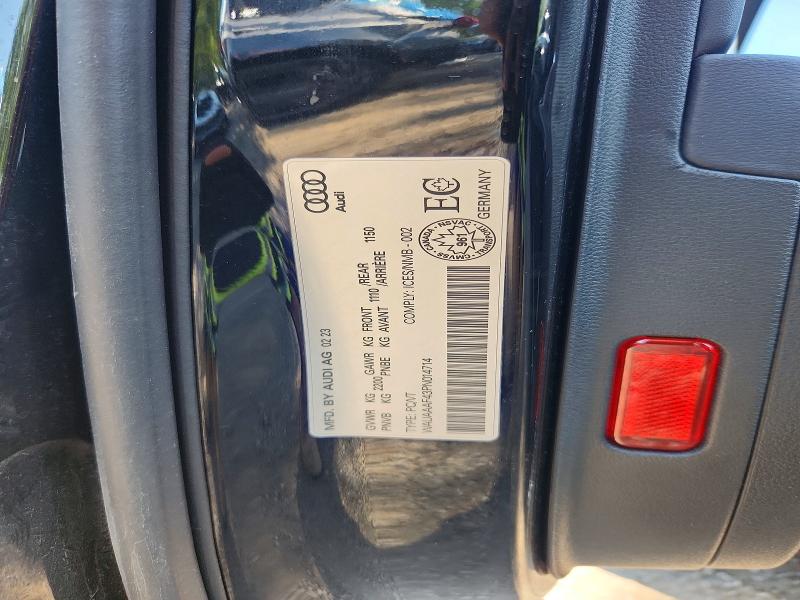 2023 Audi A4 მანქანა იყიდება აუქციონზე, vin: WAUAAAF43PN014714, აუქციონის ნომერი: 61224426