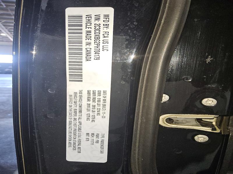 2023 Dodge Charger მანქანა იყიდება აუქციონზე, vin: 2C3CDXBG2PH704179, აუქციონის ნომერი: 60584446