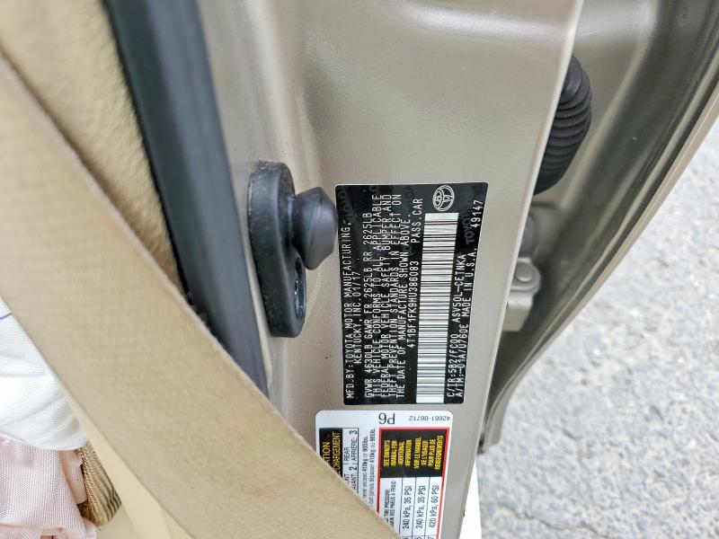 Aukcja sprzedaży 2017 Toyota Camry, vin: 4T1BF1FK9HU386083, numer aukcji: 60203156