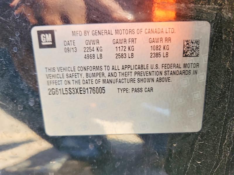 2014 Cadillac Xts მანქანა იყიდება აუქციონზე, vin: 2G61L5S3XE9176005, აუქციონის ნომერი: 62867646
