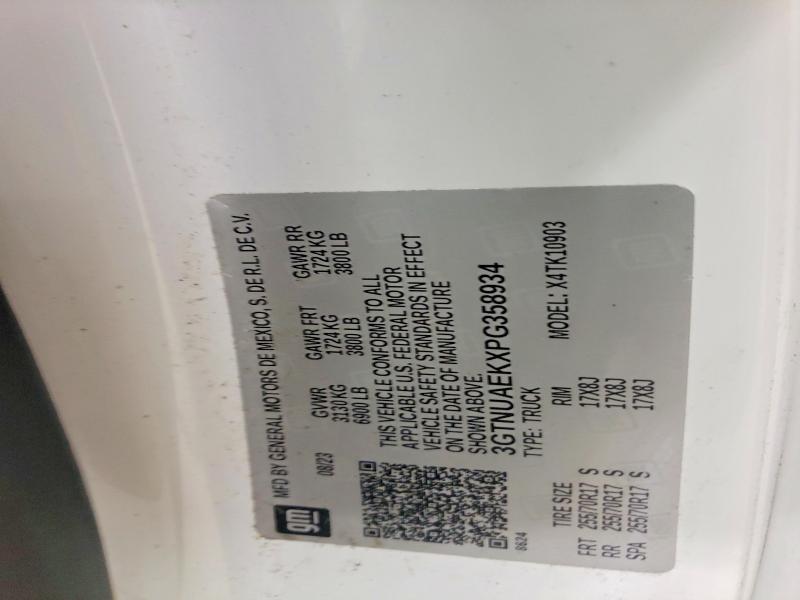60126126 :رقم المزاد ، 3GTNUAEKXPG358934 vin ، 2023 Gmc Sierra مزاد بيع