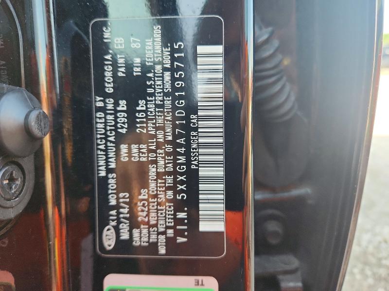 Продаж на аукціоні авто 2013 Kia Optima, vin: 5XXGM4A71DG195715, номер лоту: 61356066
