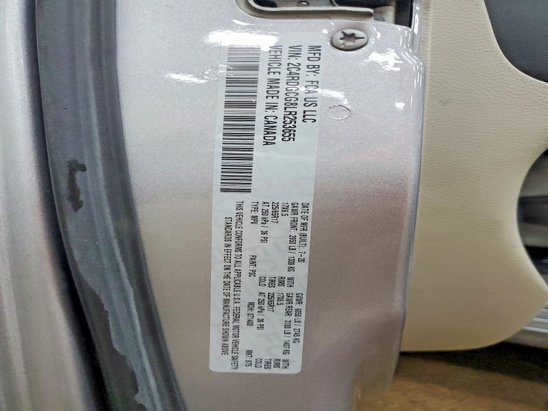 Продаж на аукціоні авто 2020 Dodge Grand Caravan, vin: 2C4RDGCG8LR253655, номер лоту: 61328806