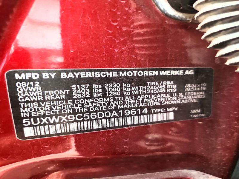 Продаж на аукціоні авто 2013 Bmw X3, vin: 5UXWX9C56D0A19614, номер лоту: 61695856