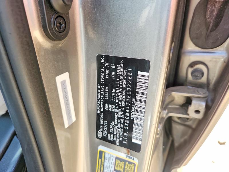 Aukcja sprzedaży 2014 Kia Optima, vin: 5XXGM4A73EG323681, numer aukcji: 59330786