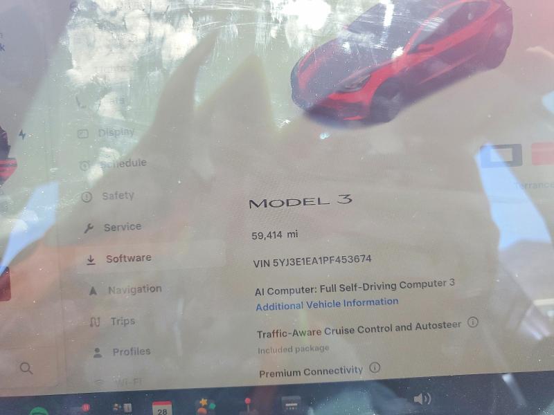 Продажа на аукционе авто 2023 Tesla Model 3, vin: 5YJ3E1EA1PF453674, номер лота: 62821696