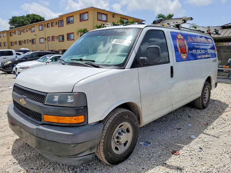 2018 Chevrolet Express G2500 მანქანა იყიდება აუქციონზე, vin: 1GCWGAFG2J1342092, აუქციონის ნომერი: 60583186