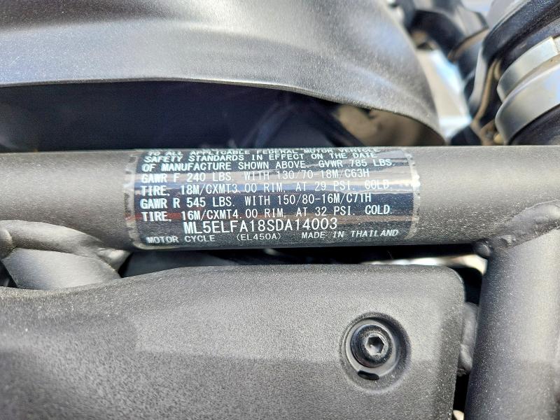 Aukcja sprzedaży 2025 Kawasaki El450, vin: ML5ELFA18SDA14003, numer aukcji: 62868266