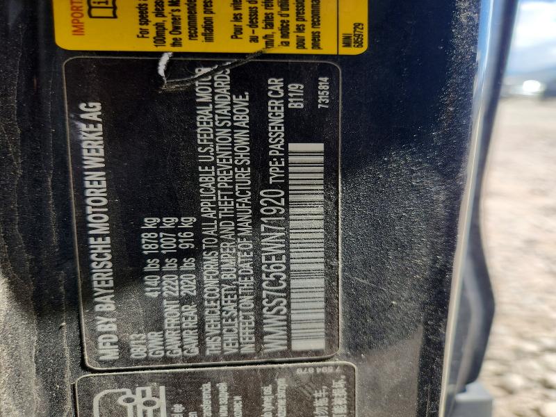 Продажа на аукционе авто 2014 Mini Cooper, vin: WMWSS7C56EWN71920, номер лота: 60591716