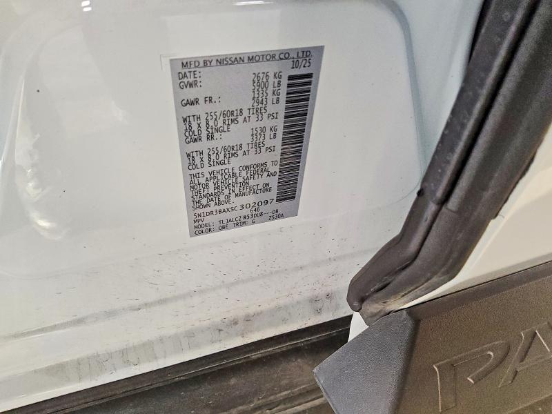 Продажа на аукционе авто 2025 Nissan Pathfinder, vin: 5N1DR3BAXSC302097, номер лота: 59217206