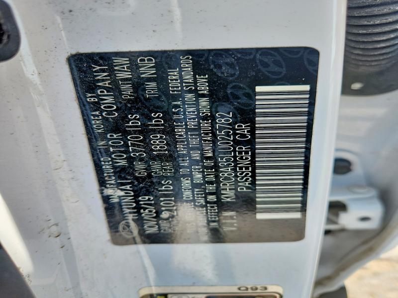 Auction sale of the 2020 Hyundai Venue, vin: KMHRC8A35LU025782, lot number: 62901776