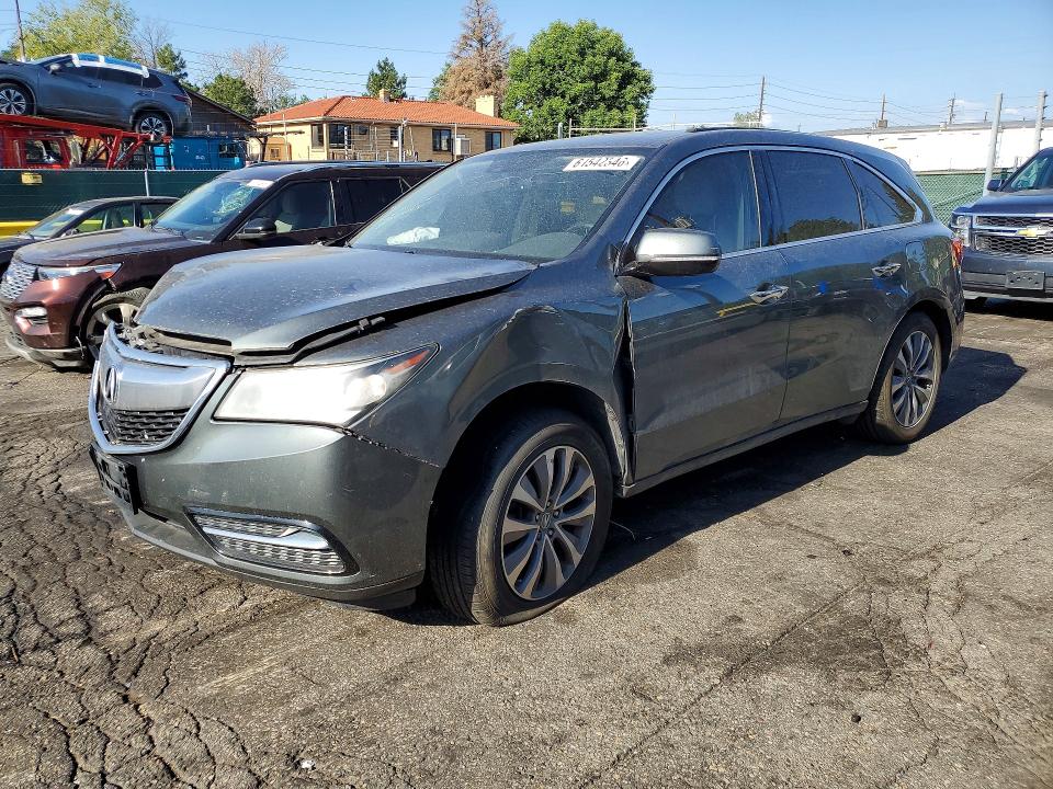 61542346 :رقم المزاد ، 5FRYD4H43EB044121 vin ، 2014 Acura Mdx مزاد بيع