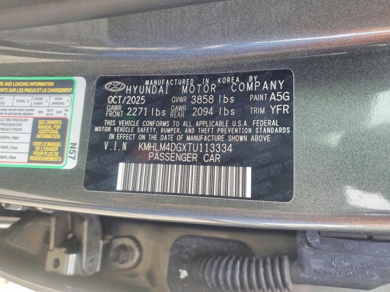 Aukcja sprzedaży 2026 Hyundai Elantra, vin: KMHLM4DGXTU113334, numer aukcji: 62568706