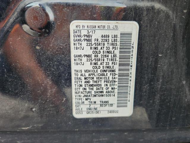 Aukcja sprzedaży 2017 Nissan Rogue, vin: JN8AT2MTXHW150514, numer aukcji: 61761236