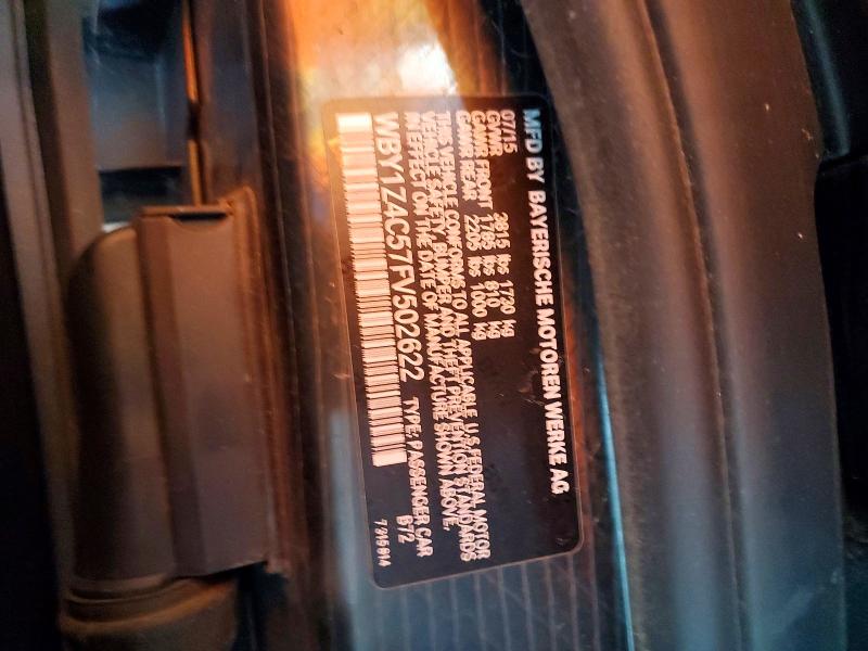 Aukcja sprzedaży 2015 Bmw I3, vin: WBY1Z4C57FV502622, numer aukcji: 61668196